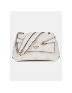 Sac bandoulière lorelei chaine logoté écru femme - Guess