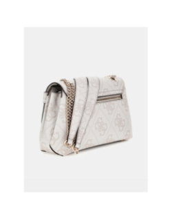 Sac bandoulière lorelei chaine logoté écru femme - Guess