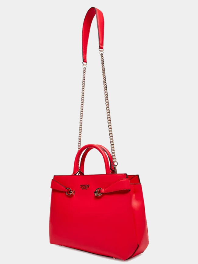 Sac à main lorelei girlfriend uni rouge femme - Guess