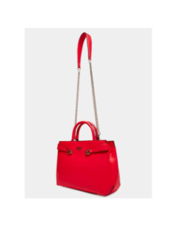 Sac à main lorelei girlfriend uni rouge femme - Guess