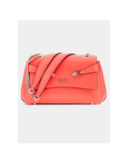 Sac bandoulière lorelei chaine uni rouge femme - Guess