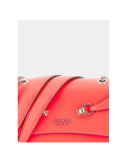 Sac bandoulière lorelei chaine uni rouge femme - Guess