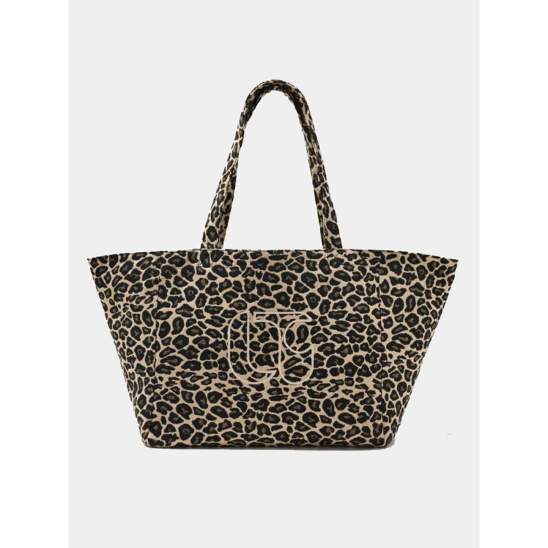 Sac cabas léopard dalia marron femme - Le Temps Des Cerises