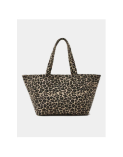 Sac cabas léopard dalia marron femme - Le Temps Des Cerises