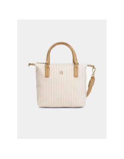 Sac bandoulière summer poppy rayé beige femme - Tommy Hilfiger