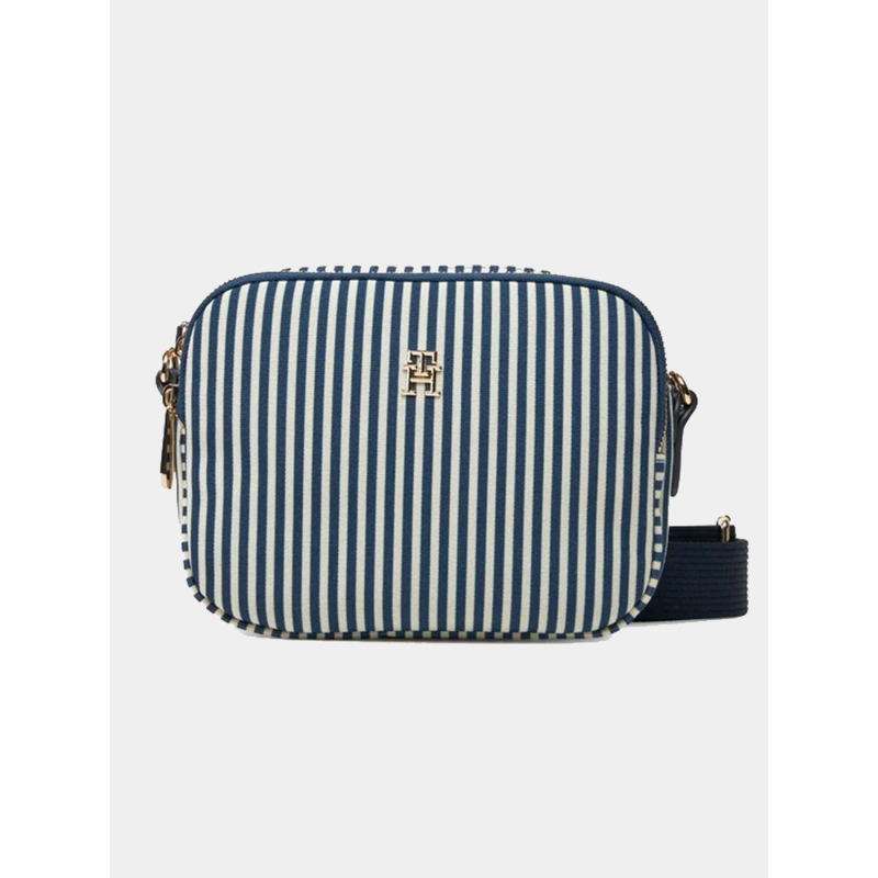 Sac bandoulière rayé summer poppy bleu femme - Tommy Hilfiger