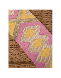 Sac bandoulière paille senia marron femme - Pieces