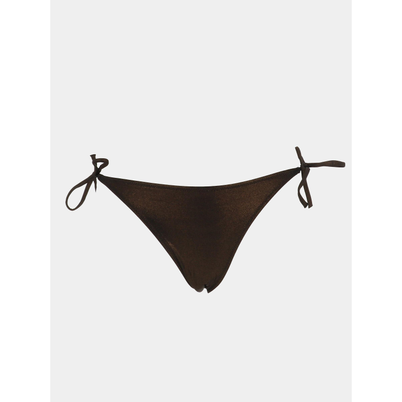 Culotte de maillot de bain ficelle bronze marron femme - Grain De Sable