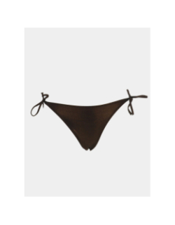 Culotte de maillot de bain ficelle bronze marron femme - Grain De Sable