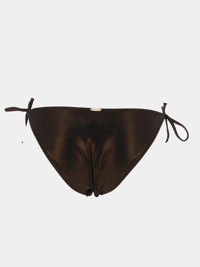 Culotte de maillot de bain ficelle bronze marron femme - Grain De Sable