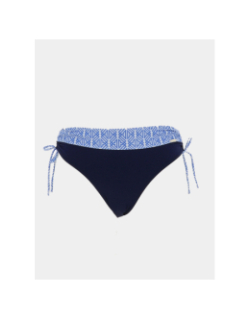 Culotte de maillot de bain zigzag élite bleu femme - Grain De Sable
