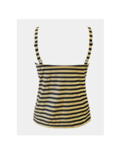 Haut de tankini vogue brillant noir doré femme - Grain De Sable