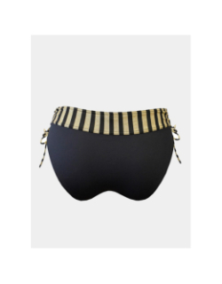 Culotte de maillot de bain zigzag vogue noir femme - Grain De Sable