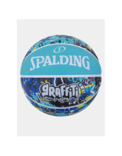 Ballon de basketball graffiti bleu - Spalding