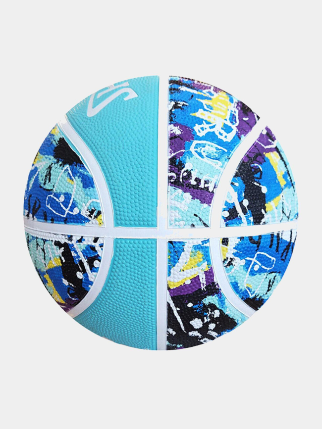 Ballon de basketball graffiti bleu - Spalding
