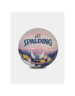 Ballon de basketball taille 7 rose et bleu - Spalding
