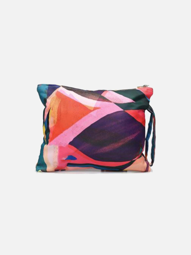 Pochette zippée en tissu multicolore femme - Molly Bracken