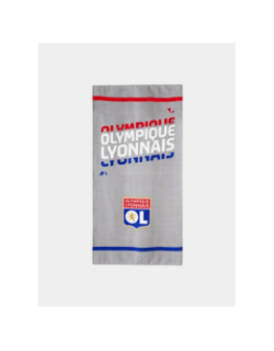 Drap de plage blason gris - Olympique Lyonnais