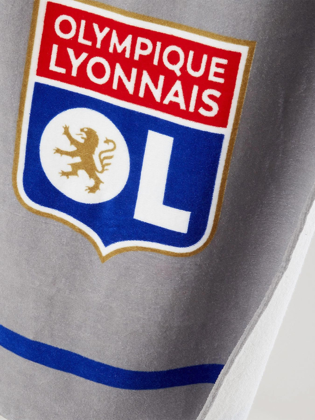 Drap de plage blason gris - Olympique Lyonnais