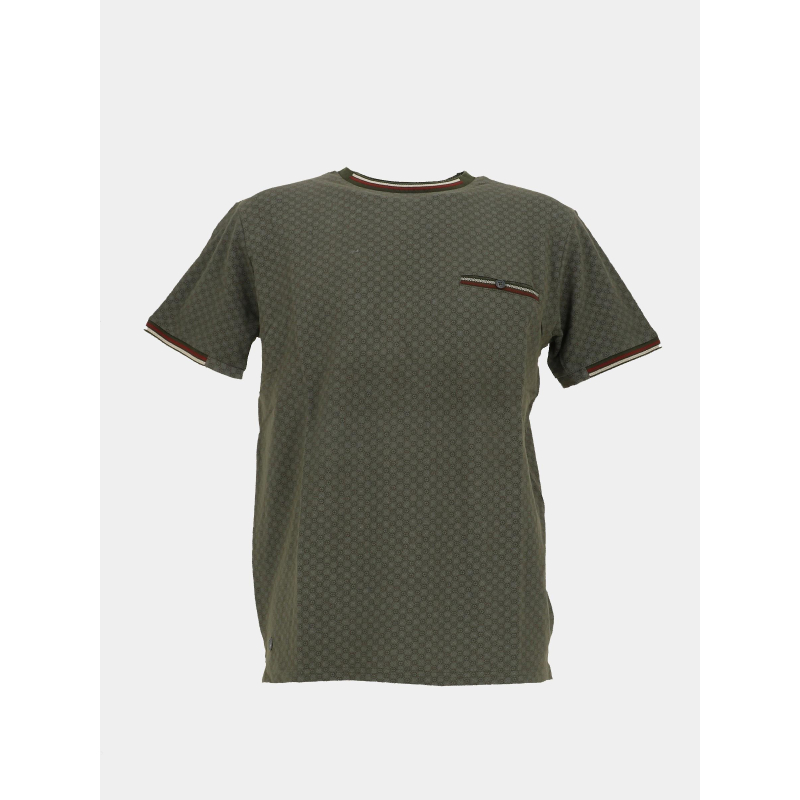 T-shirt en piqué de coton à motif kaki homme - Rms 26