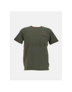 T-shirt en piqué de coton à motif kaki homme - Rms 26