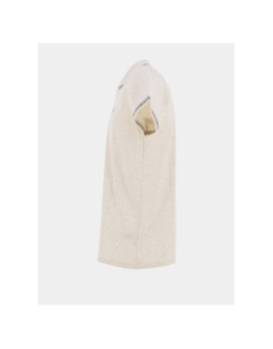 Polo col zippé geneva beige homme - Benson & Cherry