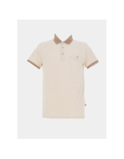 Polo chiné golden beige homme - Benson & Cherry