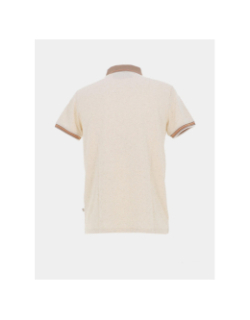 Polo chiné golden beige homme - Benson & Cherry