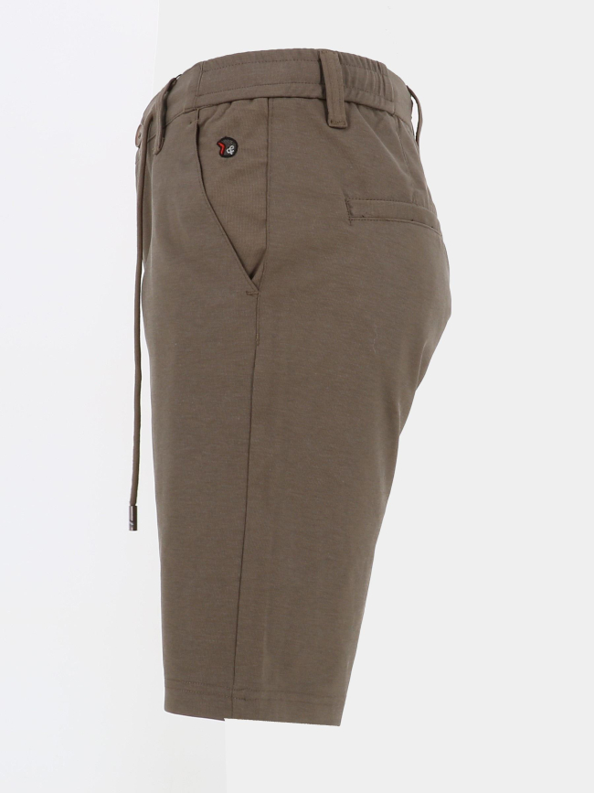 Short droit bronski kaki homme - Benson & Cherry