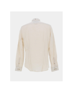 Chemise en lin lemar beige homme - Benson & Cherry