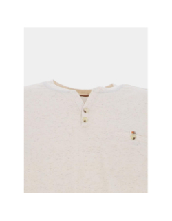 T-shirt col boutonné talih beige homme - Benson & Cherry