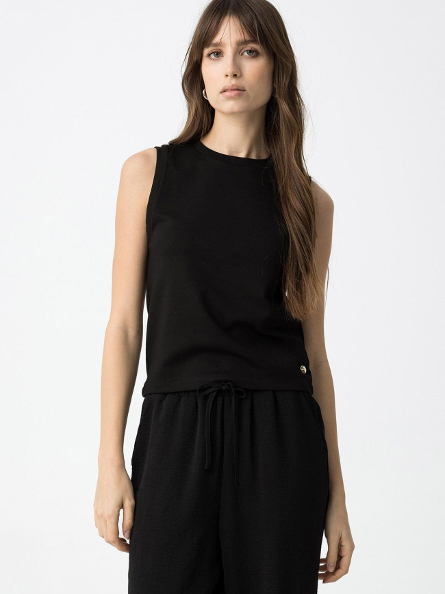 Débardeur stretch angeli noir femme - Tiffosi