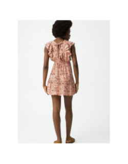 Robe courte imprimée carme rose femme - Tiffosi