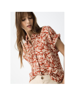 Chemise imprimé petala rouge femme - Tiffosi