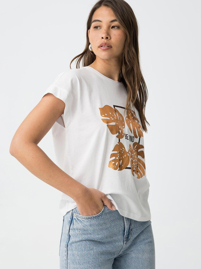 T-shirt kika blanc femme - Tiffosi