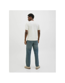 T-shirt almeria bold brand écru blanc homme - Jack & Jones