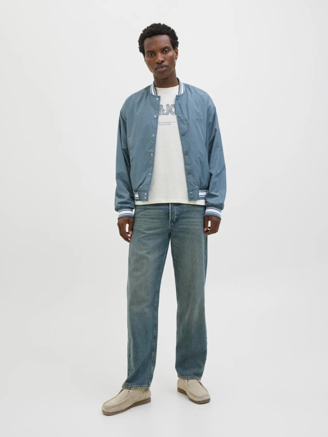 T-shirt almeria bold brand écru blanc homme - Jack & Jones