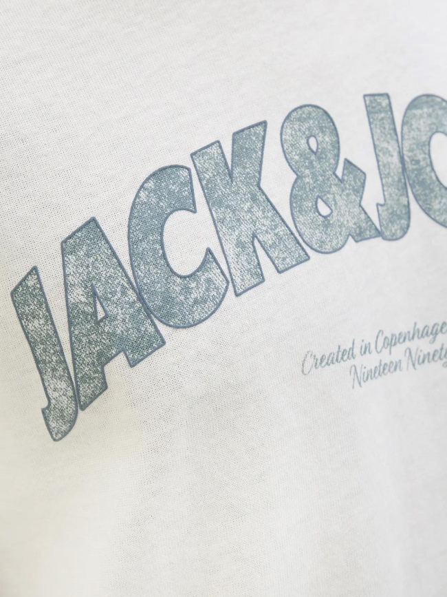 T-shirt almeria bold brand écru blanc homme - Jack & Jones