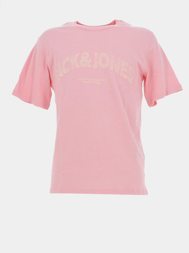 T-shirt almeria bold brand rose homme - Jack & Jones