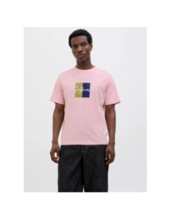 T-shirt frederiksberg box script rose homme - Jack & Jones
