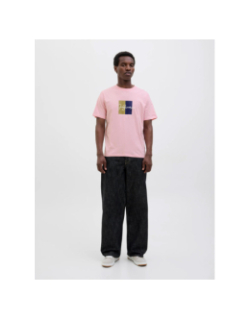 T-shirt frederiksberg box script rose homme - Jack & Jones