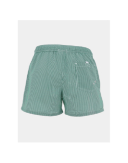 Short de bain rayé surf oslo vert et blanc homme - Lagon Bleu