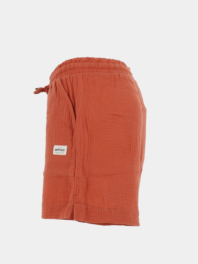 Short de plage vanessa sienne orange femme - Happy & So