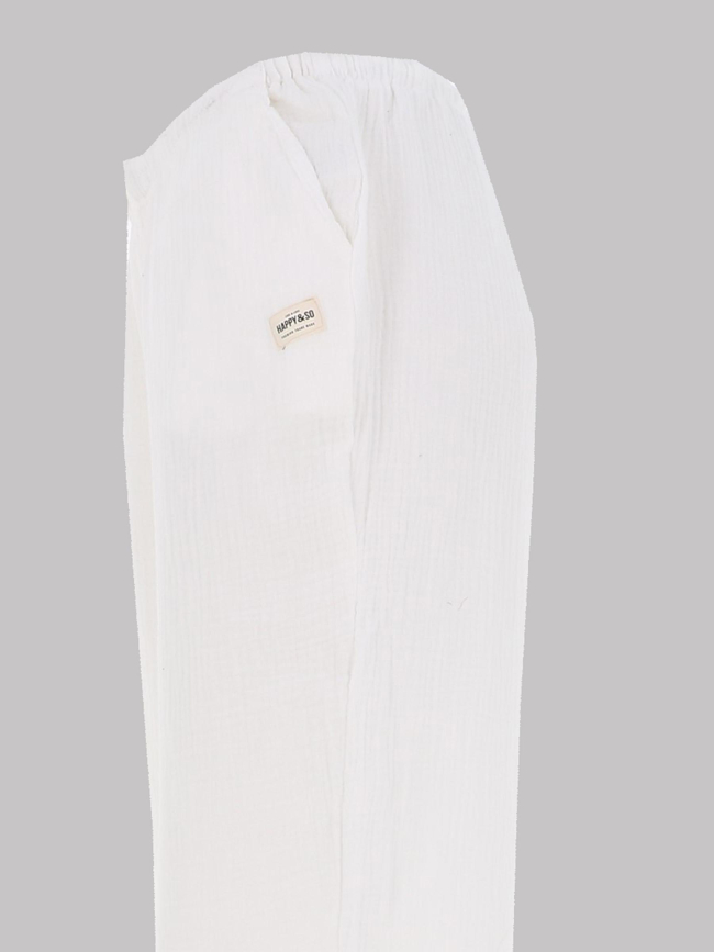 Pantalon de plage aurore blanc femme - Happy & So