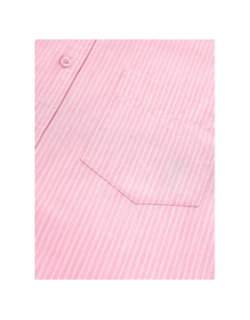 Chemise rayée biros goss rose homme - Le Temps Des Cerises