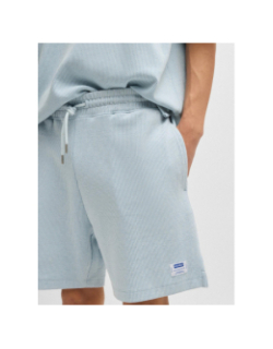 Short jogging côtelé nuwafflo bleu homme - Hugo