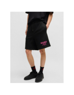 Short jogging en molleton nomario noir homme - Hugo