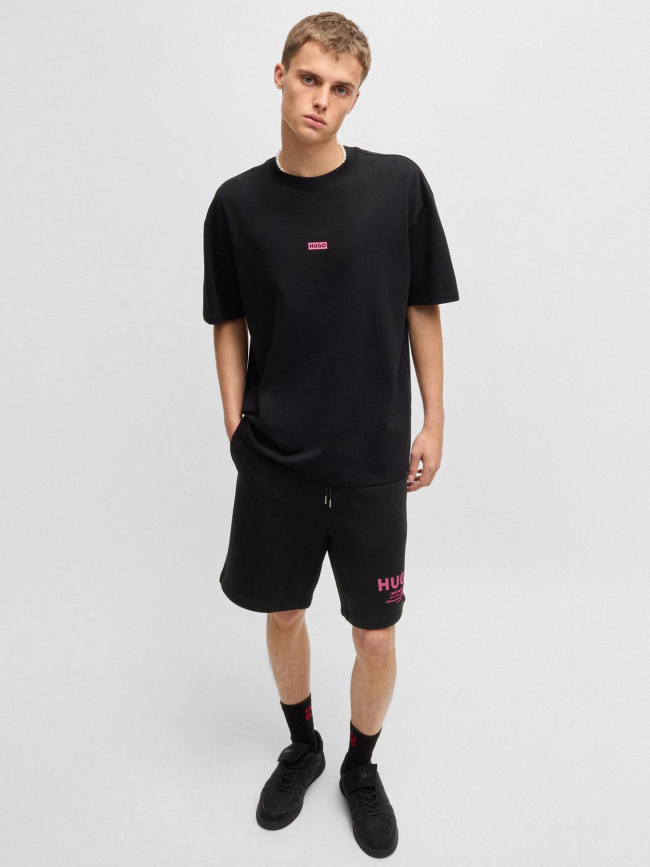 Short jogging en molleton nomario noir homme - Hugo