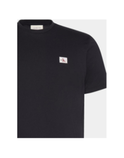 T-shirt badge 30s uni noir homme - Calvin Klein Jeans