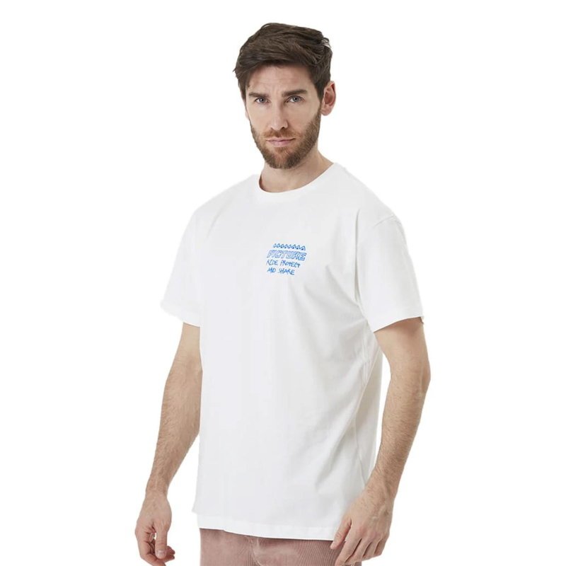 T-shirt à manches courtes squatchy blanc homme - Picture